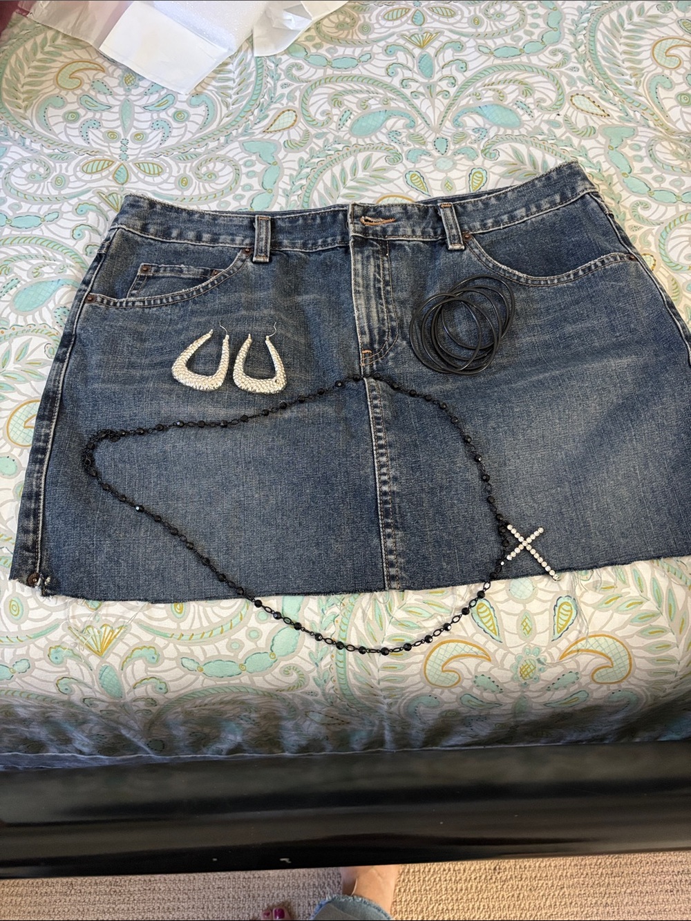 American Eagle Outfitters Dark Blue Denim Mini Skirt